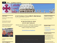 Tablet Screenshot of catholictraveltoday.com